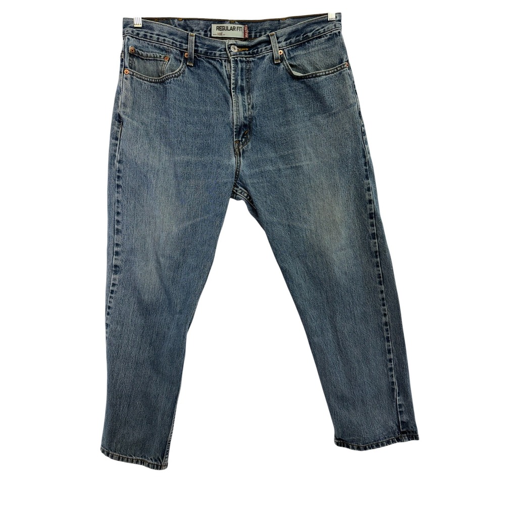 VTG Levis 505 Regular Fit Jeans‎ Mens 38x30 Medium Wash Blue Straight Leg (CC19)